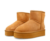 Colors Of California Suede Platform Sheepskin Boot CAMEL - HC_SHEARPLA1_TAN-134